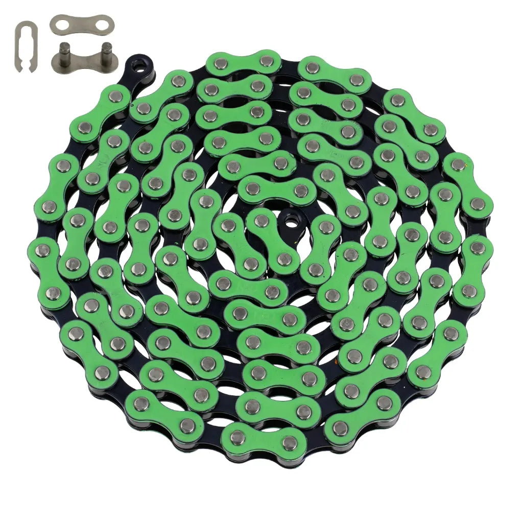 YBN YBN Chain 1 Speed 1/2 x 1/8 112L Green/Black S410 613-505