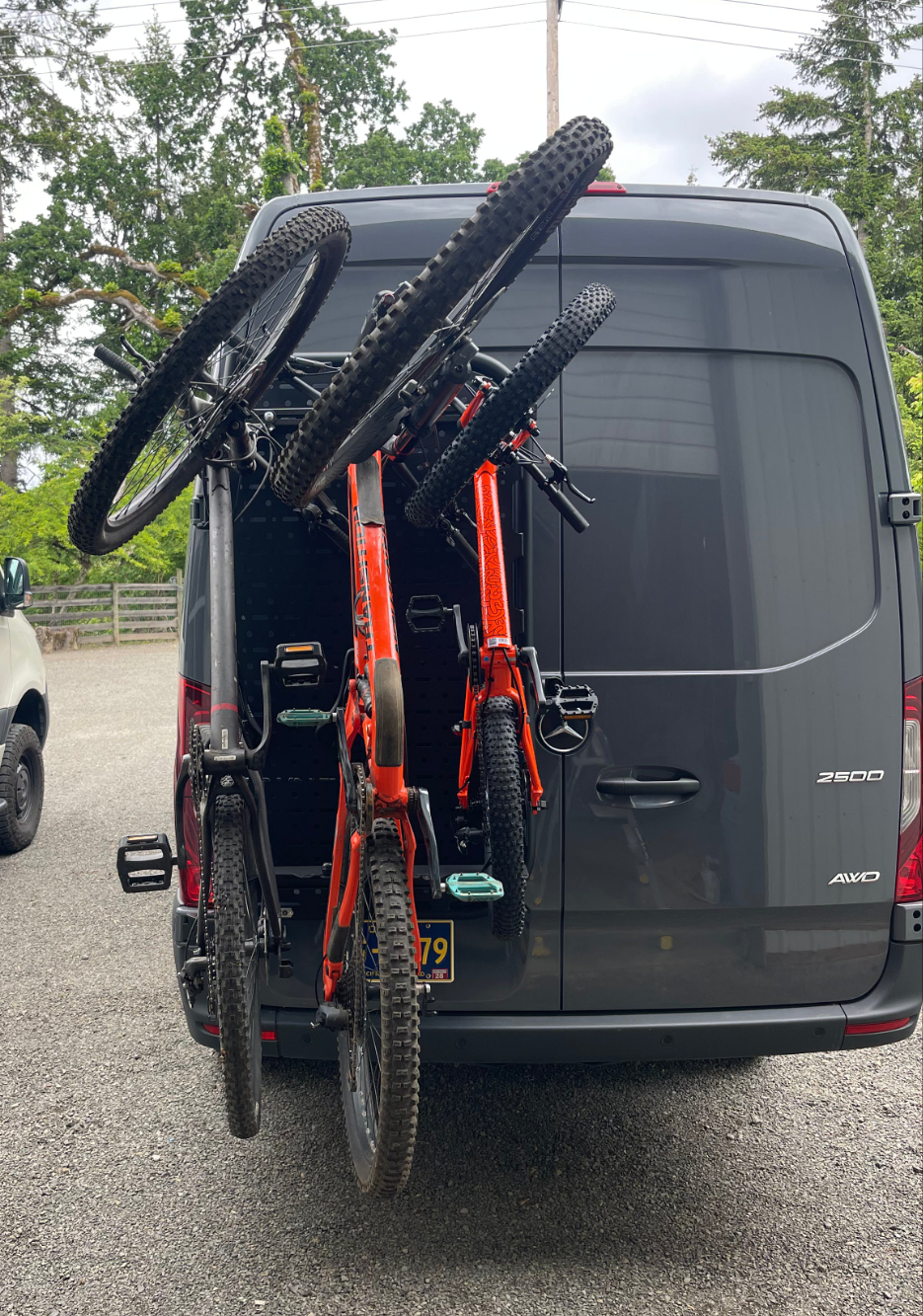 Bike Rack Kit for Van Cargo Molle Panel Lolo Racks Rad Lad
