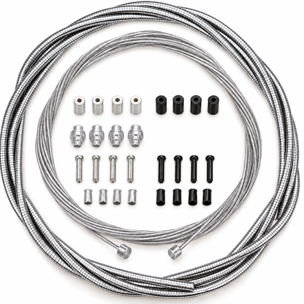 Share Basic Bicycle Brake Cable Kit for BMX/MTB - Chrome